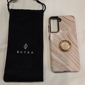 BURGA S21 Phone Case Gold Glitter